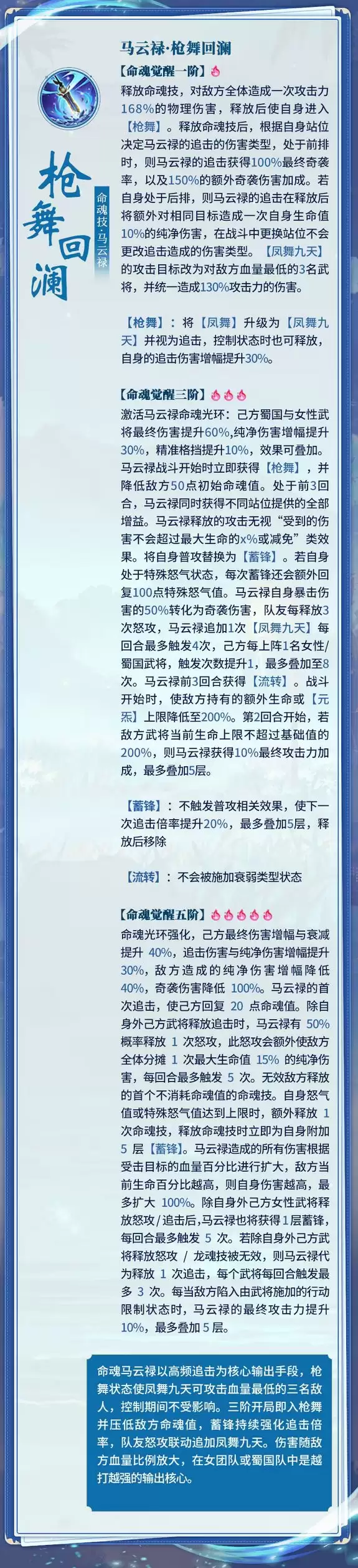三国志幻想大陆郭嘉马云禄命魂觉醒介绍