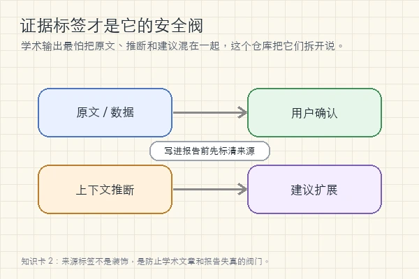 zLanqing/codex-claude-academic-skills 学术证据标签关系图