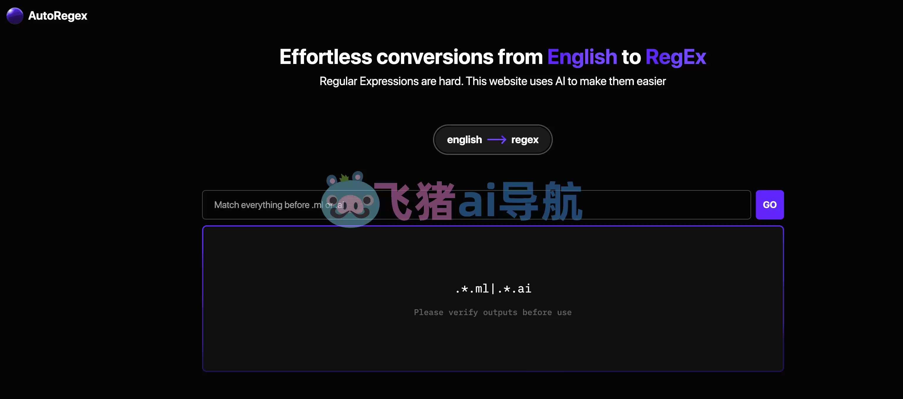 AutoRegex-AutoRegex,基于gpt根据文本描述