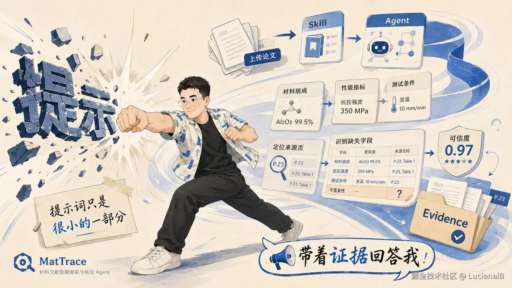 毕业老学长给我留的最后一句话是：“AI 写的，别挂我名。” 我直接 神(Trae + Seed Evolving) 来！助我！