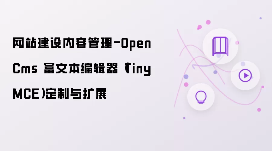 网站建设内容管理-OpenCms 富文本编辑器(TinyMCE)定制与扩展