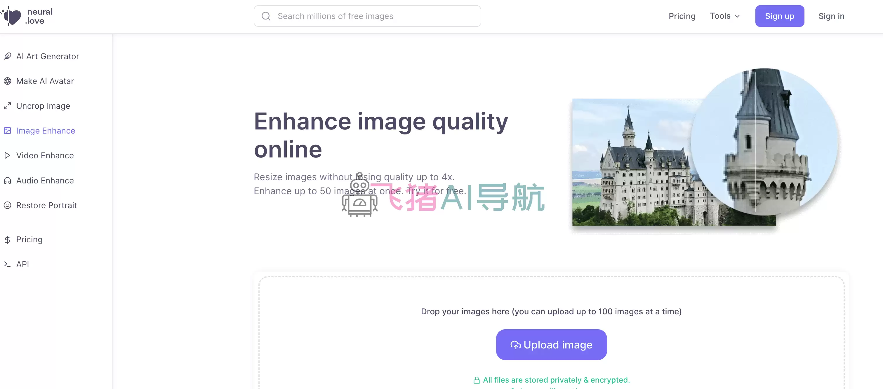 neural love-neural love,免费的人工智能AI艺术生成器,绘画,头像,图像,视频,音频增强,老照片修复