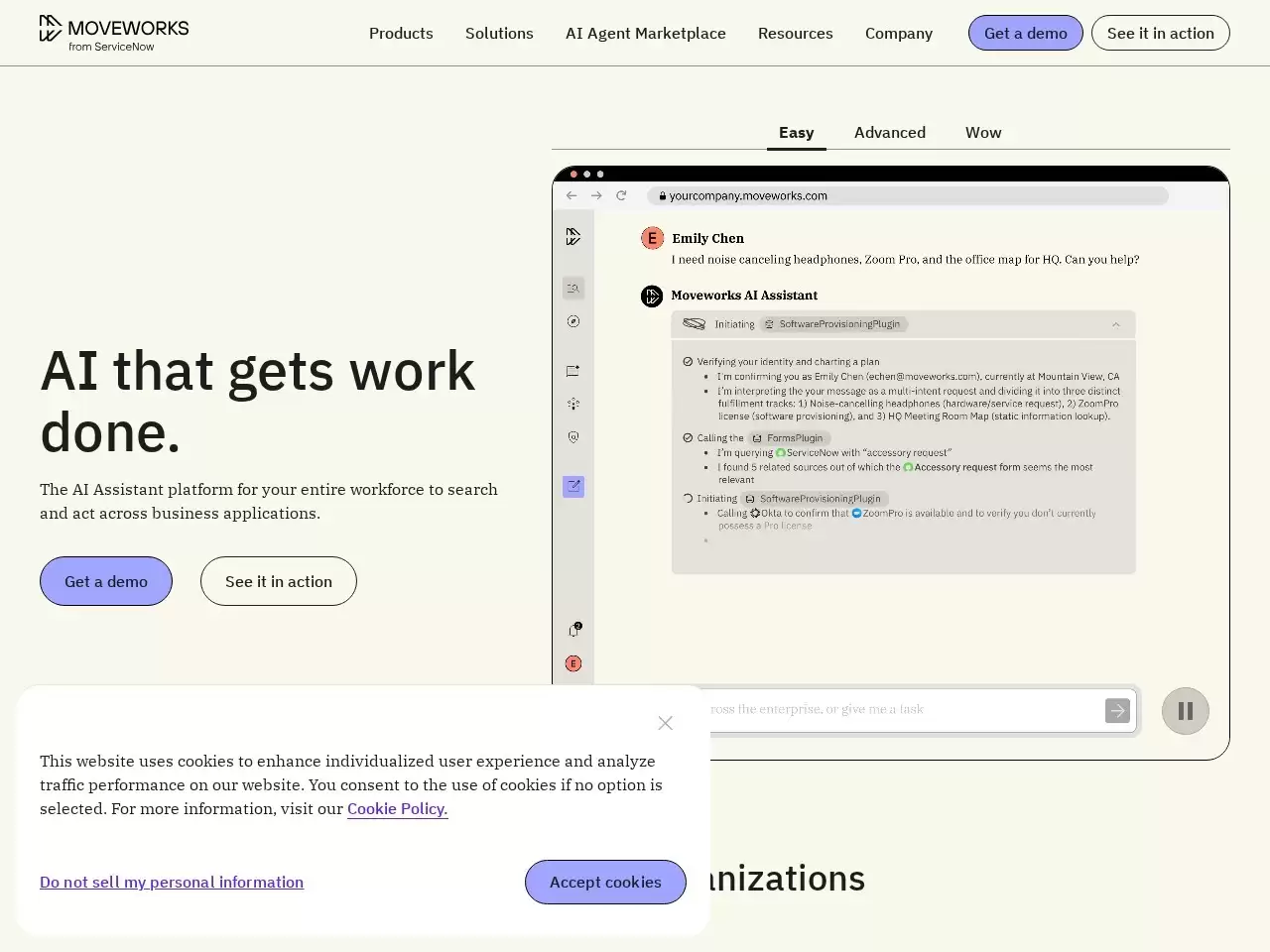Moveworks-Moveworks是第一个使用人工智能解决问题和避免问题的员工体验平台