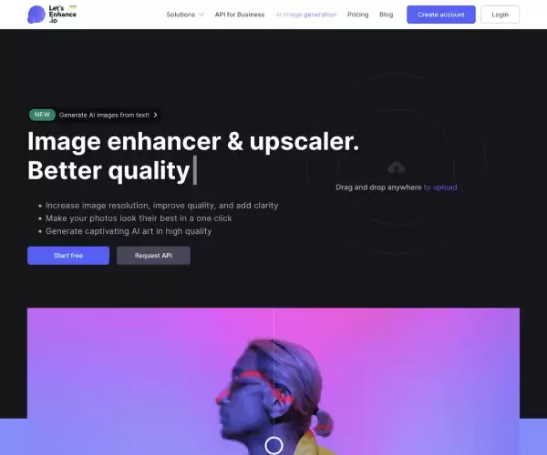 Let’s Enhance-AI在线免费放大图片并保持图像质量