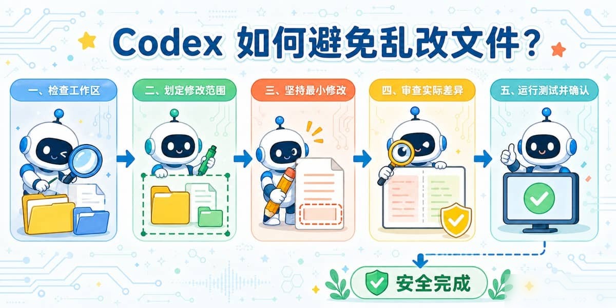 Codex如何安全修改代码?Codex避免乱改文件的5个实用做法实用指南