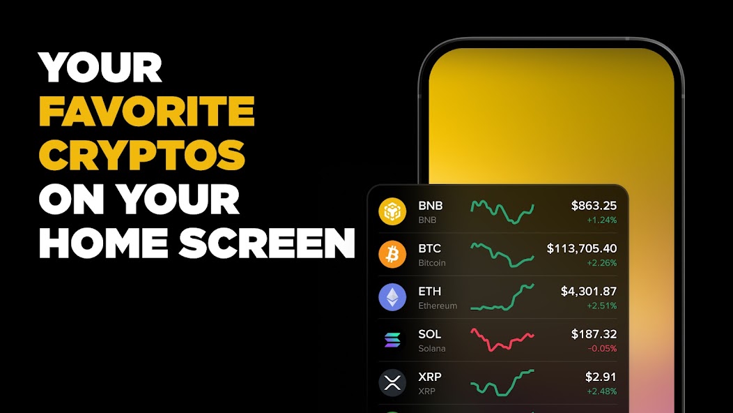 Google Play 官方 Binance 应用主页素材和手机界面