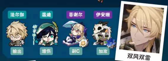 原神法尔伽配队推荐(双风双雷):法尔伽+温蒂+菲谢尔+伊安珊