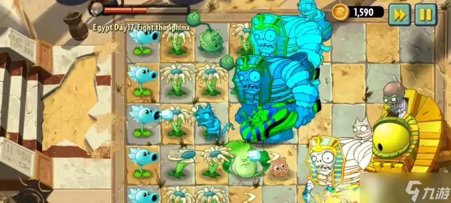 《植物大战僵尸2》游戏埃及第七关教程1星版(攻略埃及第七关)