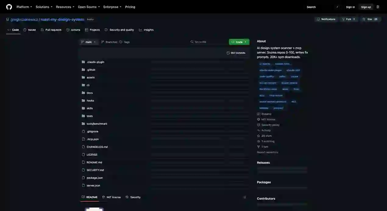 gregkozakiewicz/roast-my-design-system 项目截图 1