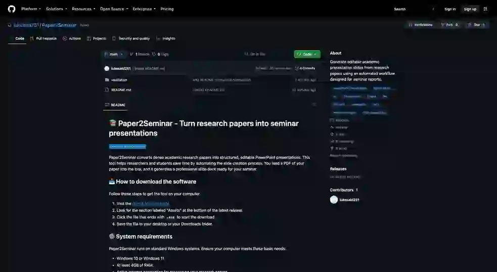 lukesald251/Paper2Seminar 项目截图 1