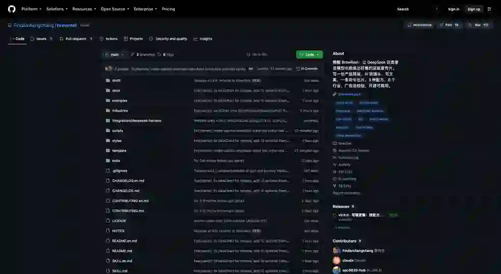 Finderchangchang/brewreel 项目截图 1