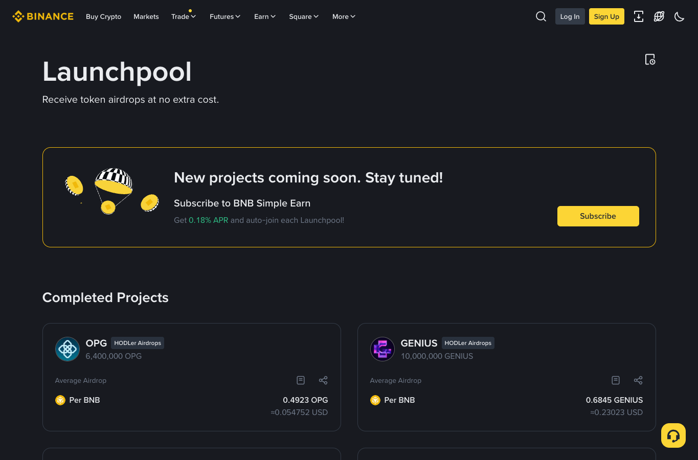 币安 Launchpool 和 BNB 场景用于说明 BNB 在平台生态中的使用