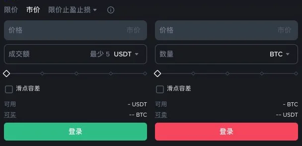币安现货市价买单怎么下？按成交额或数量下单的方法