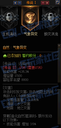 DNF千海天造化自然誓约套装属性一览